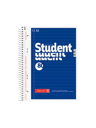 BRUNNEN VERLAG | Collegeblock A5 20-linig Spiralbindung 80 Blatt | 